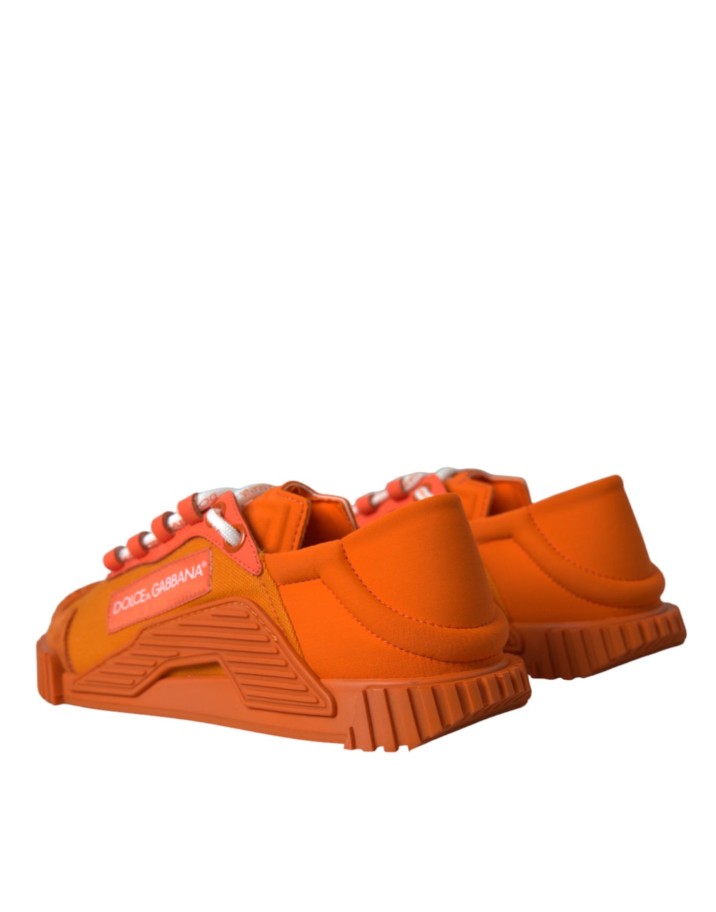 Dolce & Gabbana Orange NS1 Low Top Sports Sneakers Shoes