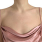 Dolce & Gabbana Elegant Long Silk Gown in Pink