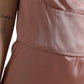 Dolce & Gabbana Elegant Long Silk Gown in Pink