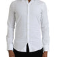 Dolce & Gabbana White Cotton Stretch Formal SICILIA Shirt
