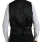 Dolce & Gabbana Black Polyester STAFF Formal 3 Piece Suit