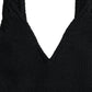Dolce & Gabbana Elegant Black Cashmere Bustier Crop Top
