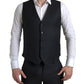 Dolce & Gabbana Elegant Black Martini Slim Fit 3-Piece Suit