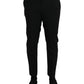 Dolce & Gabbana Black Wool SlimFit Dress Formal Pants