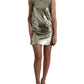 Dolce & Gabbana Elegant Silver Sequined Mini Dress