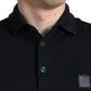 Dolce & Gabbana Elegant Black Cotton Polo Shirt