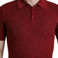 Dolce & Gabbana Elegant Silk Maroon Polo T-Shirt