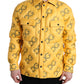 Dolce & Gabbana Elegant Yellow Padded Blouson Jacket