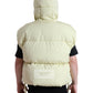 Dolce & Gabbana Sunny Yellow Nylon Puffer Hooded Jacket