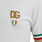 Dolce & Gabbana Elegant White Cotton Polo with Logo Detail