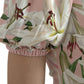 Dolce & Gabbana Elegant Pink Lily Print Sheath Dress