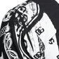 Dolce & Gabbana Black White Bandana Print Slim Cotton Shirt