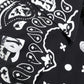 Dolce & Gabbana Black White Bandana Print Slim Cotton Shirt