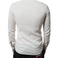 AGLINI Off White Cotton Collared Men Formal Dress Shirt