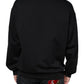 Dolce & Gabbana Black Logo Cotton Long Sleeves Sweatshirt Sweater