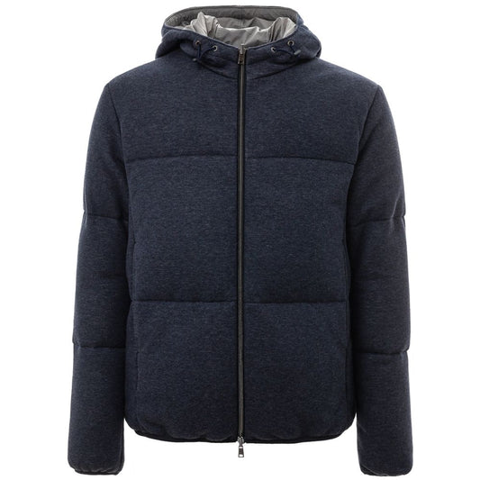 Herno Navy Blue Cotton Jacket