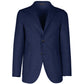 Made in Italy Blue Wool Vergine Blazer