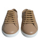 Dolce & Gabbana Brown Low Top Men Saint Tropez Sneakers Shoes