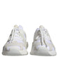 Dolce & Gabbana White Mesh Sorrento Trekking Sneakers Shoes