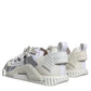 Dolce & Gabbana White Lace Up Low Top NS1 Sneakers Shoes