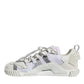 Dolce & Gabbana White Lace Up Low Top NS1 Sneakers Shoes