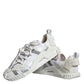 Dolce & Gabbana White Lace Up Low Top NS1 Sneakers Shoes