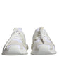 Dolce & Gabbana White Mesh Sorrento Trekking Sneakers Shoes