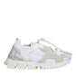 Dolce & Gabbana White Mesh Sorrento Trekking Sneakers Shoes