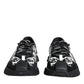 Dolce & Gabbana Black Logo Lace Up Low Top NS1 Sneakers Shoes