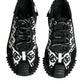 Dolce & Gabbana Black Logo Lace Up Low Top NS1 Sneakers Shoes