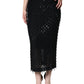 Dolce & Gabbana Black Embellished Pencil Cut Midi Skirt