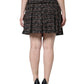 Dolce & Gabbana Multicolor High Waist Tartan Tweed A-line Mini Skirt