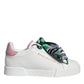 Dolce & Gabbana White Leather Portofino Low Top Sneakers Shoes