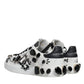 Dolce & Gabbana White Crystal Portofino Low Top Sneaker Shoes