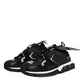 Dolce & Gabbana Black Mesh Sorrento Trekking Sneakers Shoes