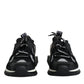 Dolce & Gabbana Black Mesh Sorrento Trekking Sneakers Shoes