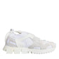 Dolce & Gabbana White Mesh Sorrento Trekking Sneakers Shoes