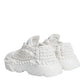 Dolce & Gabbana White Knitted Daymaster Sneakers Shoes