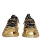 Dolce & Gabbana Metallic Gold NS1 Low Top Sneakers Shoes