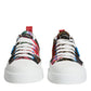 Dolce & Gabbana Multicolor Patchwork Low Top Sneakers Shoes