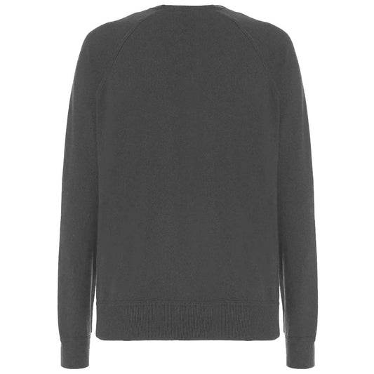 Malo Gray Wool Men Turtleneck Sweater