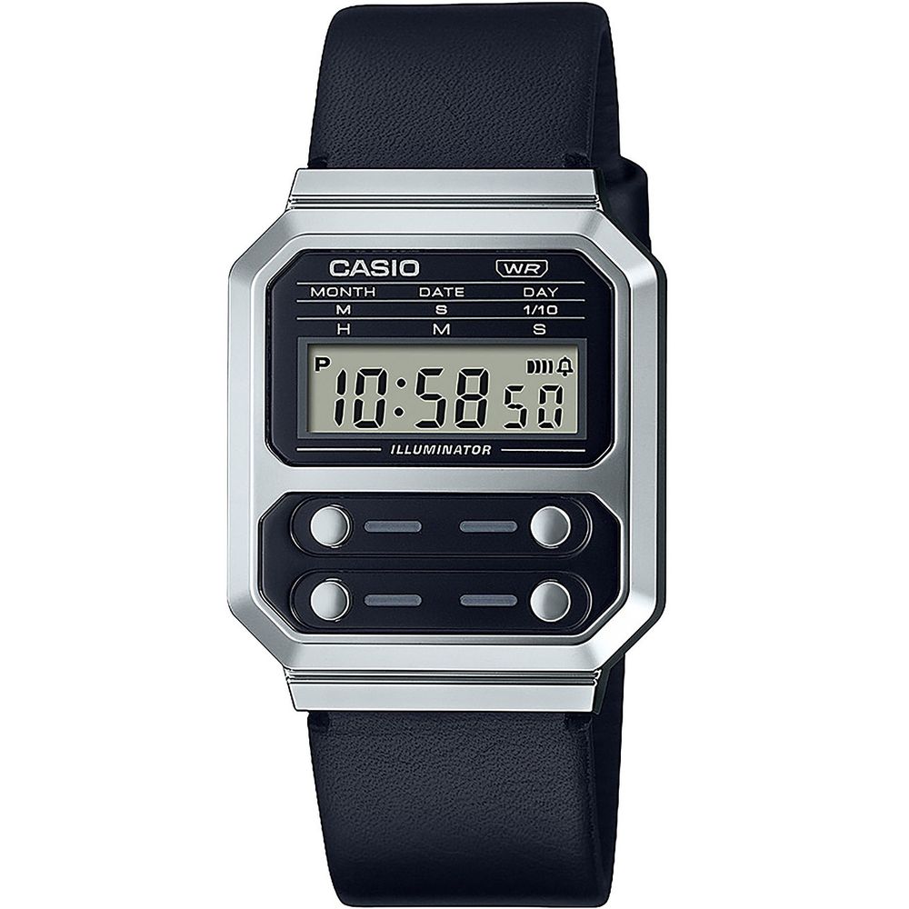 Casio Black Leather Watch