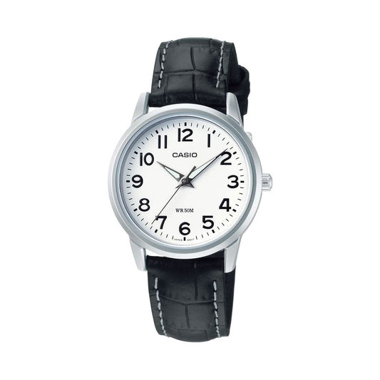 Casio Black Leather Watch