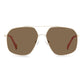 Polaroid Beige Stainless Steel Sunglasses