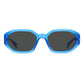 Polaroid Blue Metal Sunglasses