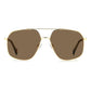 Polaroid Gold Stainless Steel Sunglasses