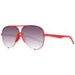 Polaroid Red Plastic Sunglasses