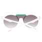 Polaroid White Acetate Sunglasses