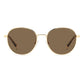 Polaroid Gold Metal Sunglasses