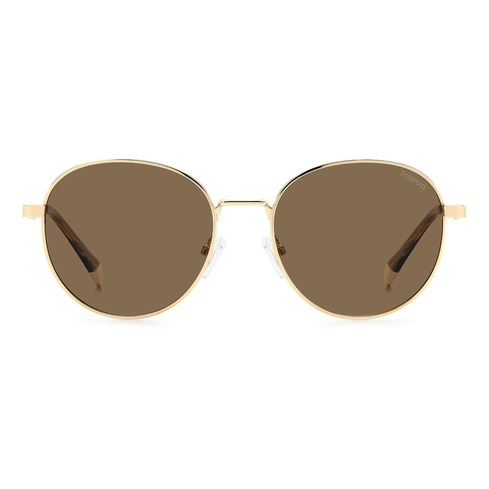 Polaroid Gold Metal Sunglasses